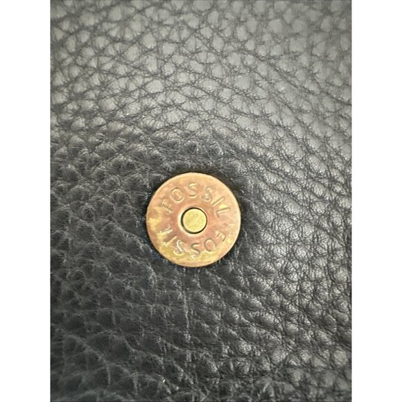 Fossil Purse Bag Backpack Black Small Leather Compact Design - Picture 11 of 11